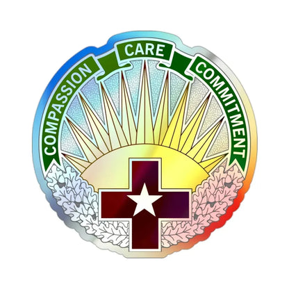 Regional Health Command Central (U.S. Army) Holographic STICKER Die-Cut Vinyl Decal - The Sticker Space