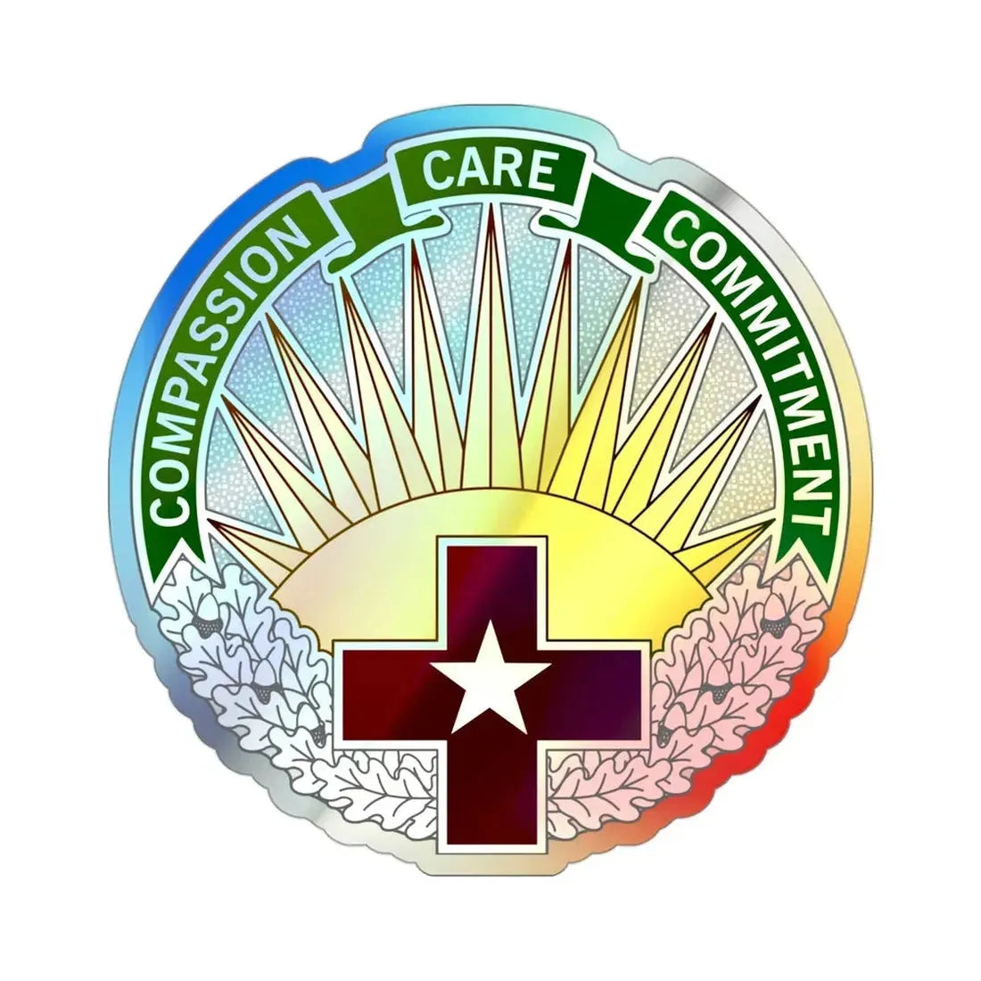 Regional Health Command Central (U.S. Army) Holographic STICKER Die-Cut Vinyl Decal - The Sticker Space