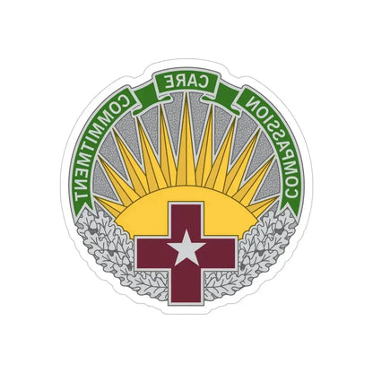 Regional Health Command Central (U.S. Army) REVERSE PRINT Transparent Die-Cut STICKER 6 Inch Die-Cut Transparent - The Sticker Space