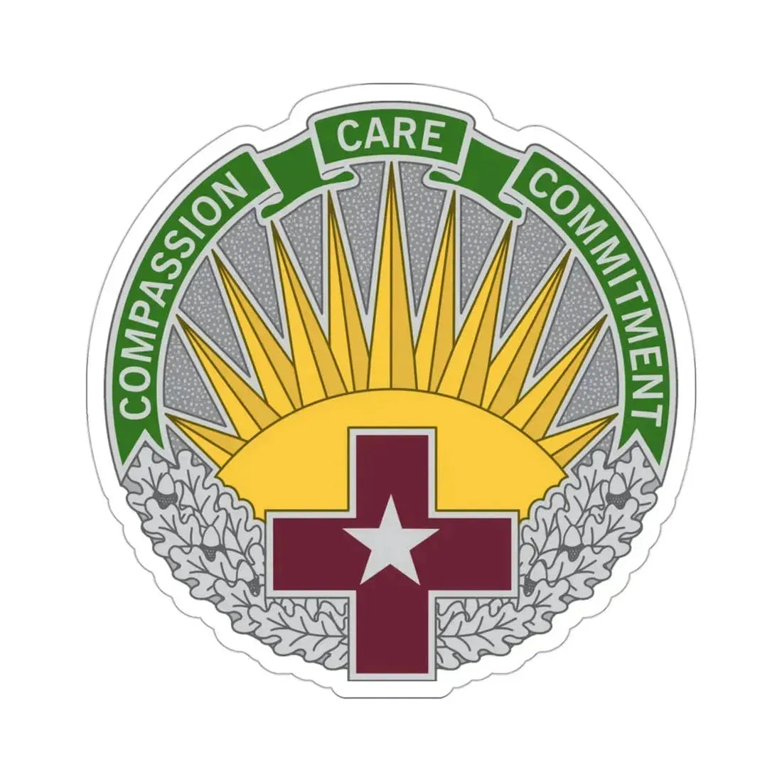 Regional Health Command Central (U.S. Army) STICKER Vinyl Die-Cut Decal 3 Inch - The Sticker Space