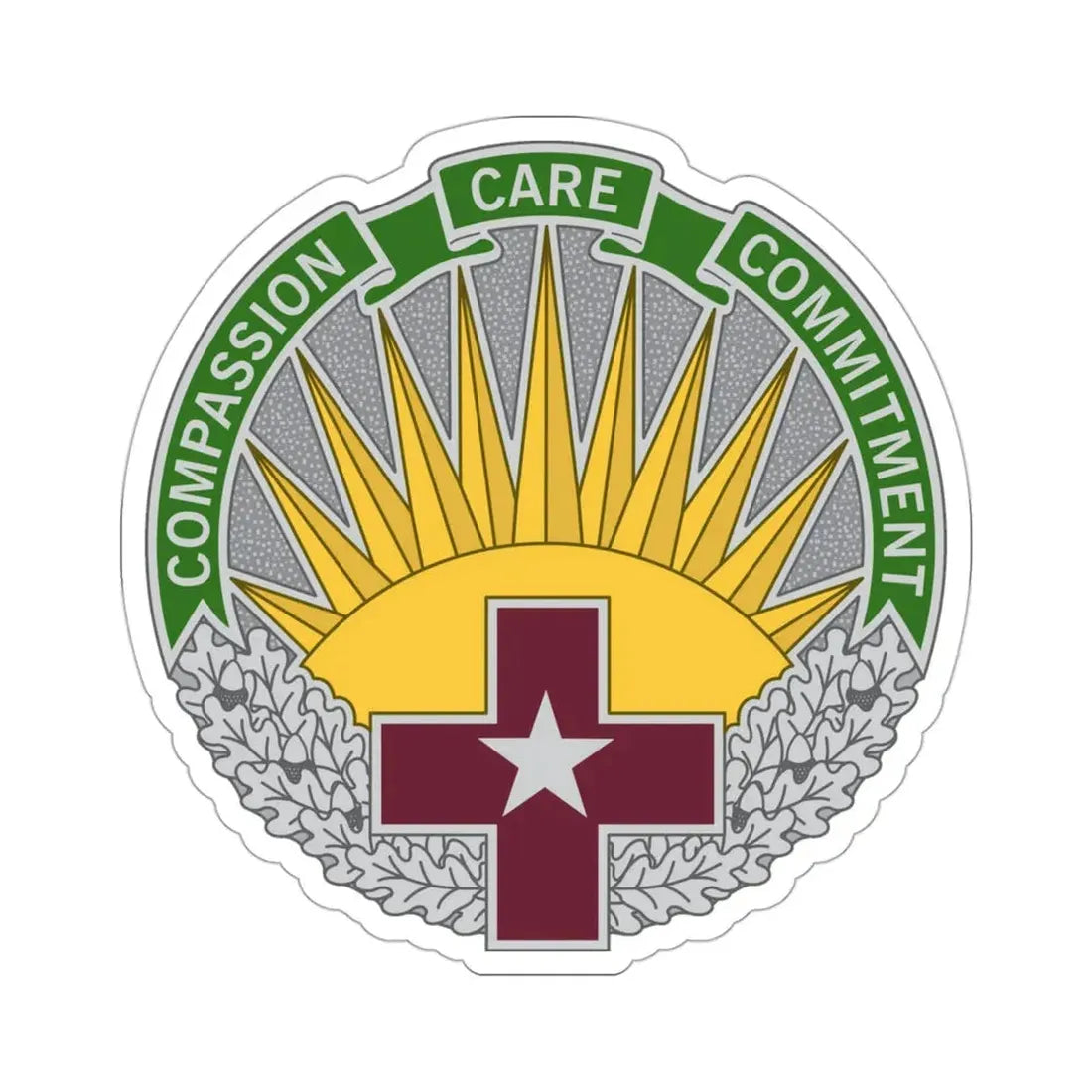 Regional Health Command Central (U.S. Army) STICKER Vinyl Die-Cut Decal 3 Inch - The Sticker Space