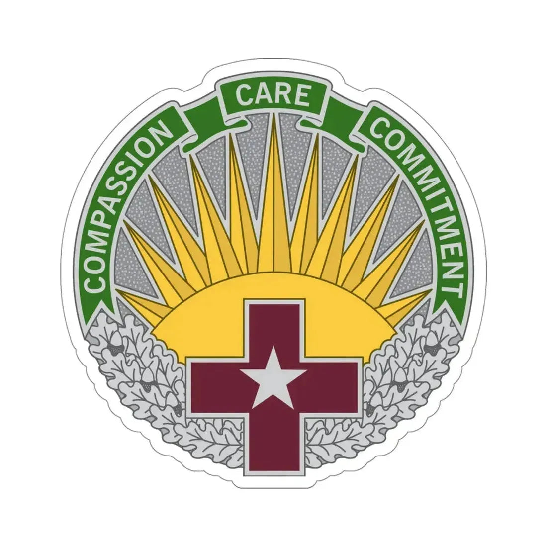Regional Health Command Central (U.S. Army) STICKER Vinyl Die-Cut Decal 4 Inch - The Sticker Space