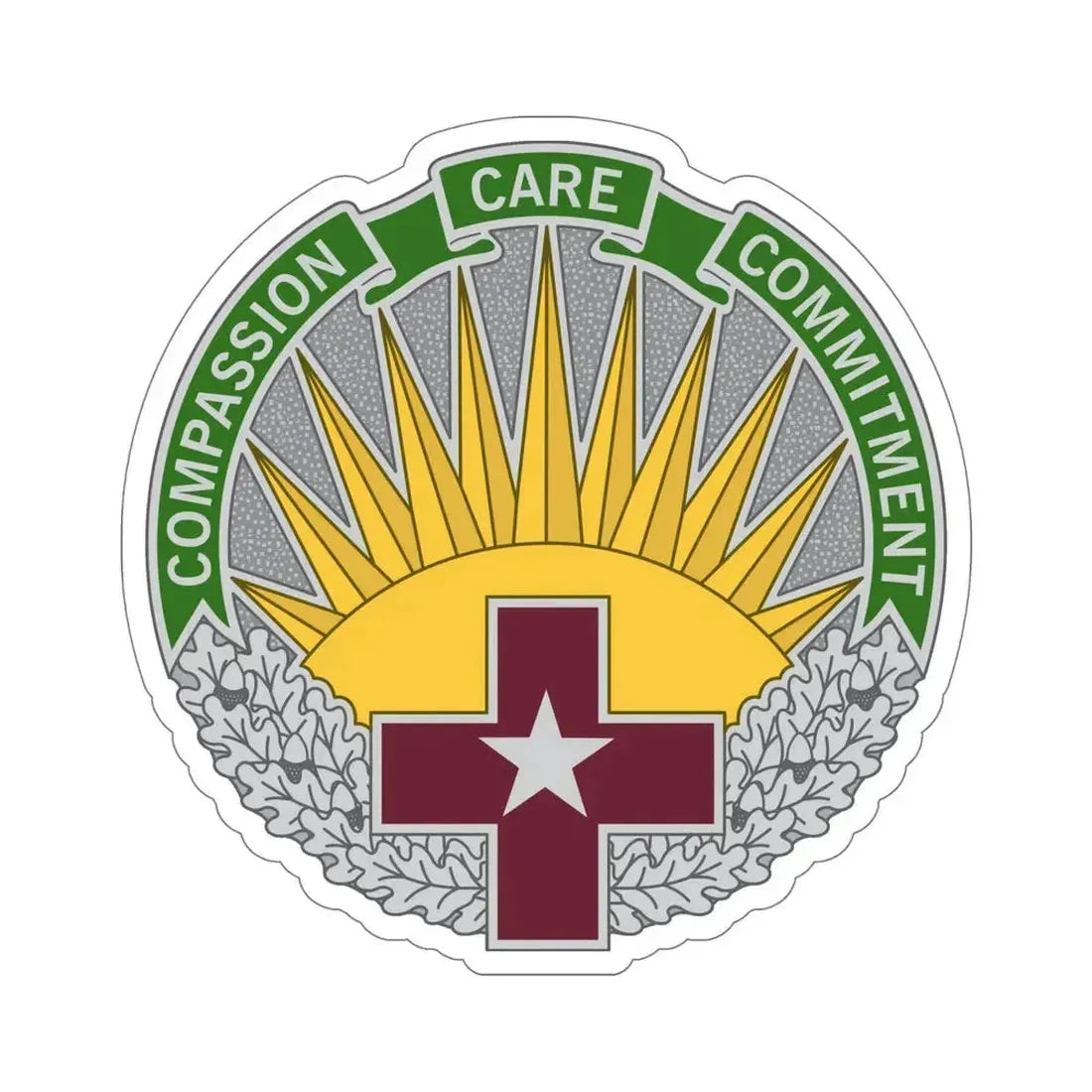 Regional Health Command Central (U.S. Army) STICKER Vinyl Die-Cut Decal 6 Inch - The Sticker Space
