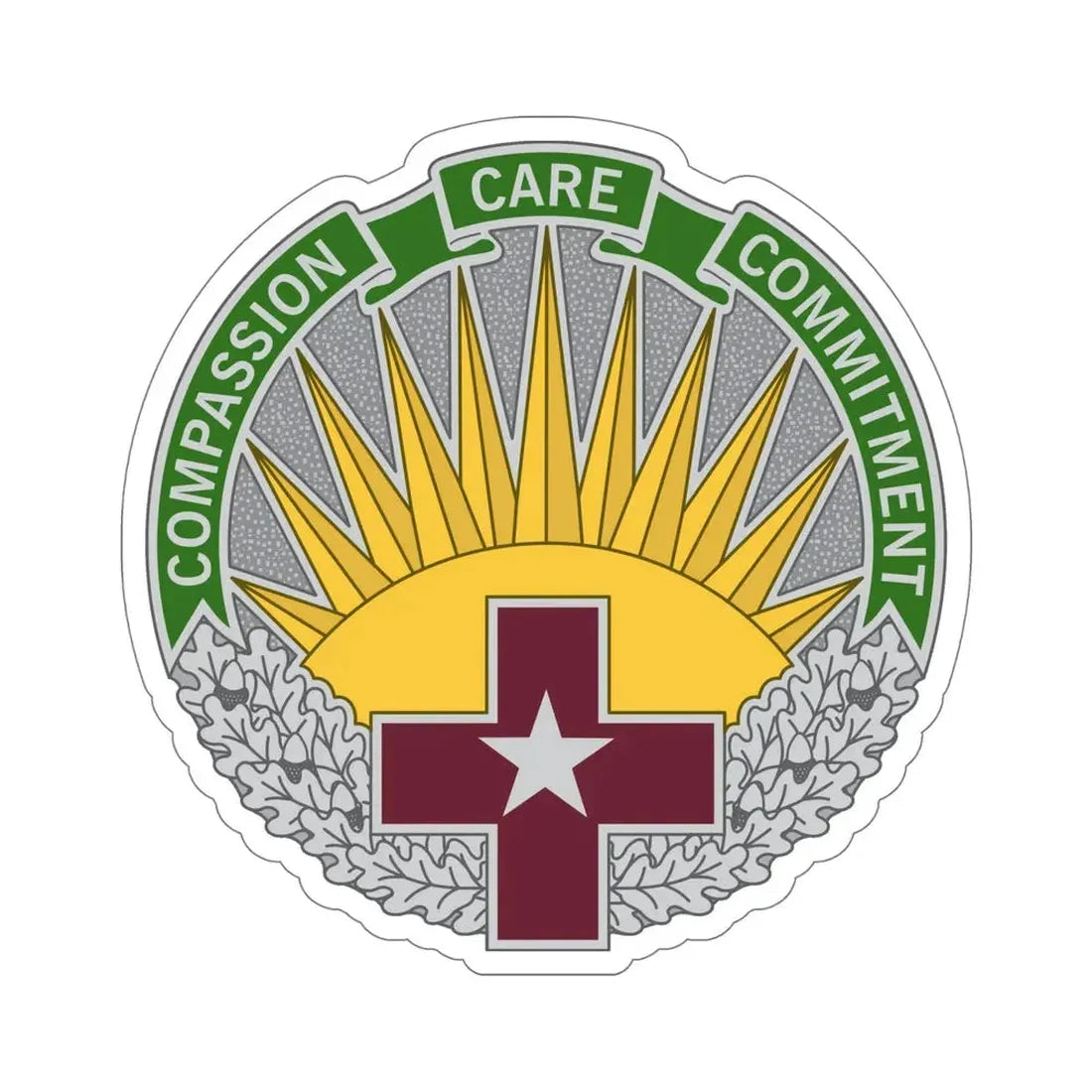 Regional Health Command Central (U.S. Army) STICKER Vinyl Die-Cut Decal 6 Inch - The Sticker Space