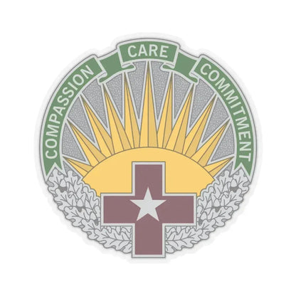 Regional Health Command Central (U.S. Army) STICKER Vinyl Kiss-Cut Decal 3 Inch Transparent - The Sticker Space