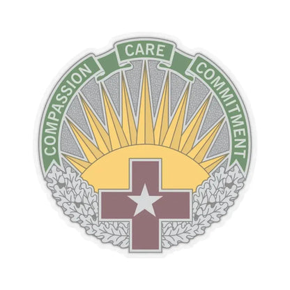 Regional Health Command Central (U.S. Army) STICKER Vinyl Kiss-Cut Decal 4 Inch Transparent - The Sticker Space