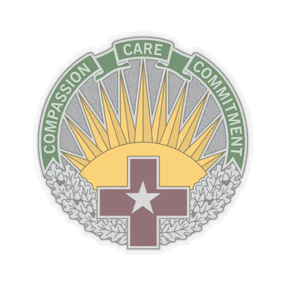 Regional Health Command Central (U.S. Army) STICKER Vinyl Kiss-Cut Decal 6 Inch Transparent - The Sticker Space