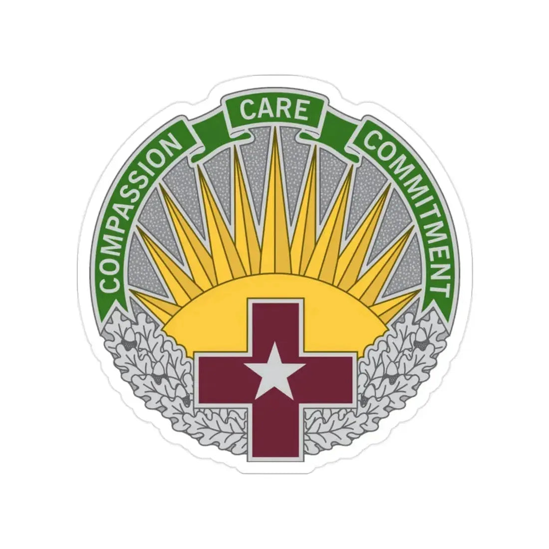 Regional Health Command Central (U.S. Army) Transparent STICKER Die-Cut Vinyl Decal 2 Inch - The Sticker Space