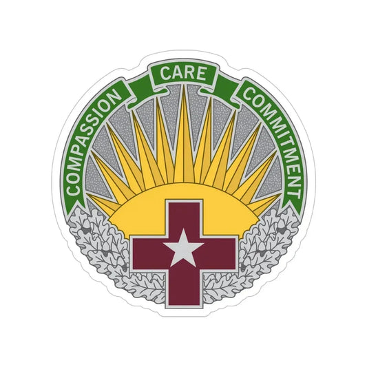 Regional Health Command Central (U.S. Army) Transparent STICKER Die-Cut Vinyl Decal 6 Inch - The Sticker Space