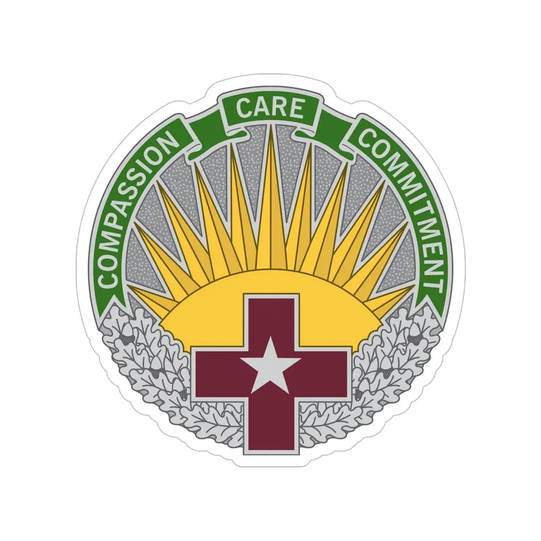 Regional Health Command Central (U.S. Army) Transparent STICKER Die-Cut Vinyl Decal - The Sticker Space