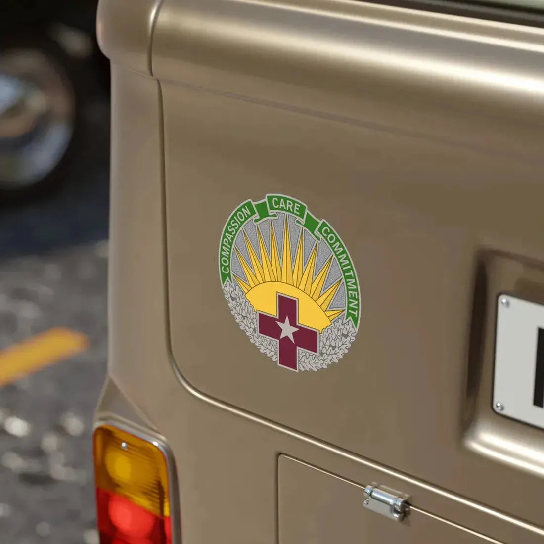 Regional Health Command Central (U.S. Army) Transparent STICKER Die-Cut Vinyl Decal - The Sticker Space