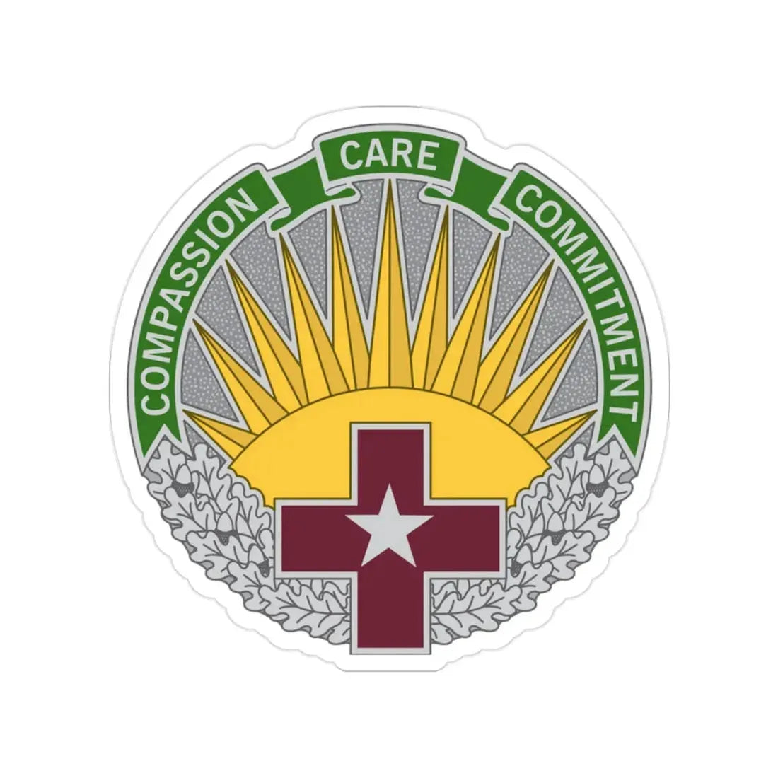 Regional Health Command Central (U.S. Army) Transparent STICKER Die-Cut Vinyl Decal - The Sticker Space