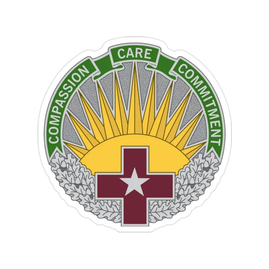 Regional Health Command Central (U.S. Army) Transparent STICKER Die-Cut Vinyl Decal - The Sticker Space