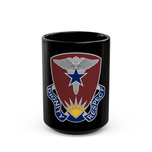 Regional Health Command Europe (U.S. Army) Black Coffee Mug-15oz-The Sticker Space