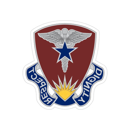 Regional Health Command Europe (U.S. Army) REVERSE PRINT Transparent STICKER-6 Inch-The Sticker Space