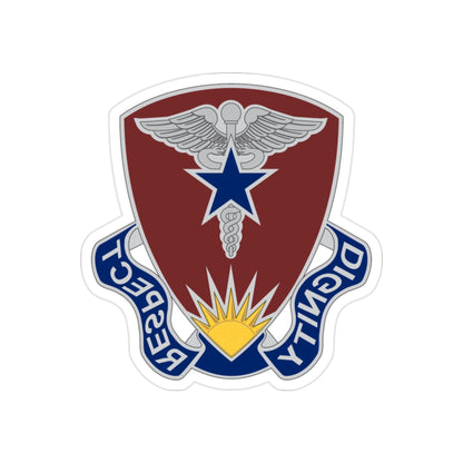 Regional Health Command Europe (U.S. Army) REVERSE PRINT Transparent STICKER-2 Inch-The Sticker Space