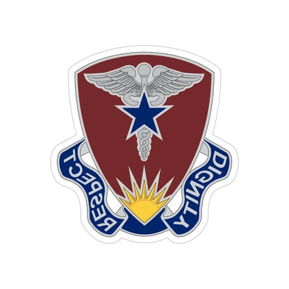 Regional Health Command Europe (U.S. Army) REVERSE PRINT Transparent Die-Cut STICKER - The Sticker Space