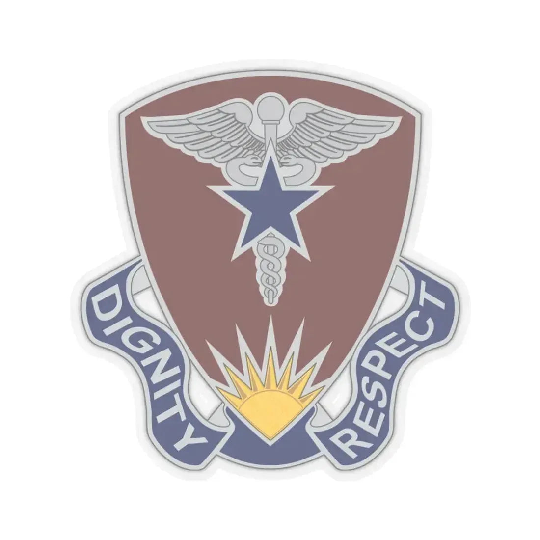 Regional Health Command Europe (U.S. Army) STICKER Vinyl Kiss-Cut Decal 3 Inch Transparent - The Sticker Space