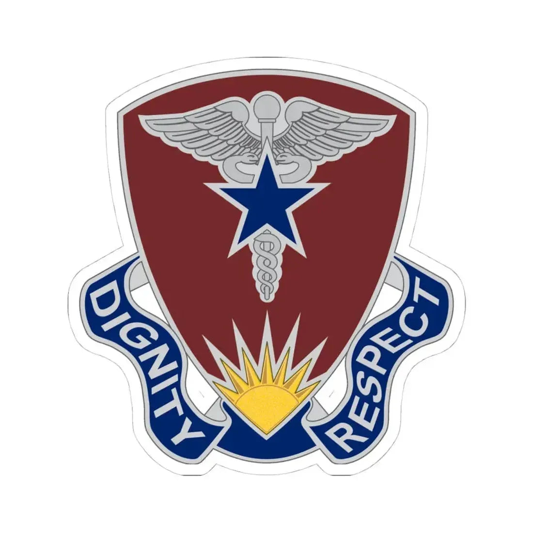 Regional Health Command Europe (U.S. Army) STICKER Vinyl Kiss-Cut Decal 4 Inch White - The Sticker Space