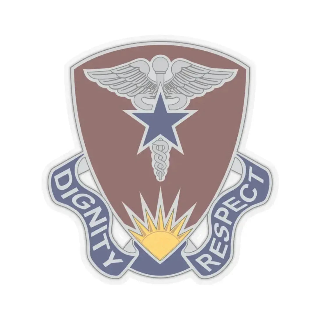 Regional Health Command Europe (U.S. Army) STICKER Vinyl Kiss-Cut Decal 6 Inch Transparent - The Sticker Space