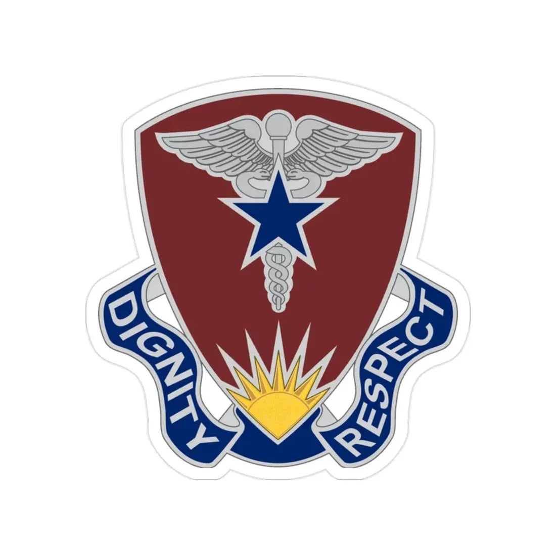 Regional Health Command Europe (U.S. Army) Transparent STICKER Die-Cut Vinyl Decal 2 Inch - The Sticker Space