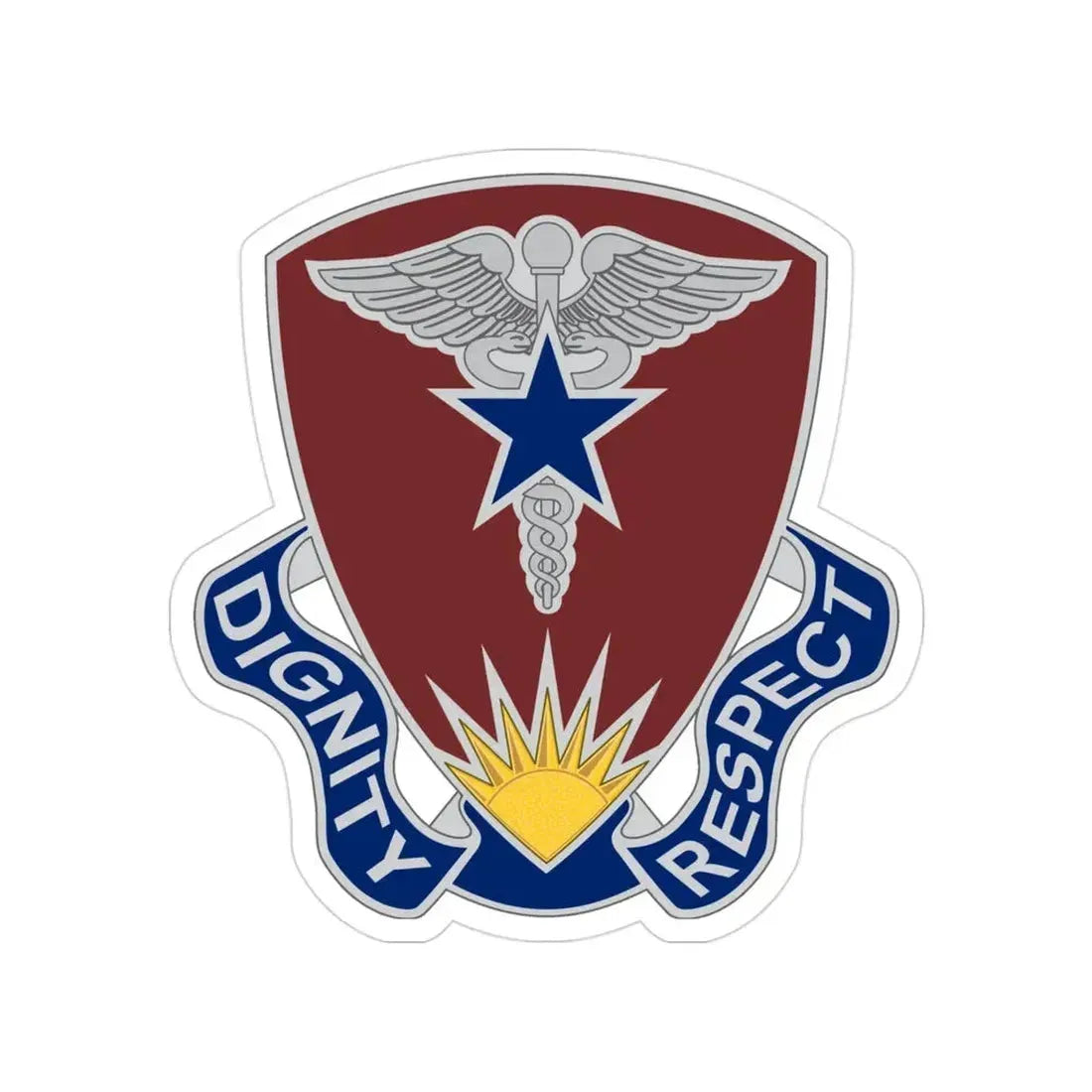 Regional Health Command Europe (U.S. Army) Transparent STICKER Die-Cut Vinyl Decal 3 Inch - The Sticker Space