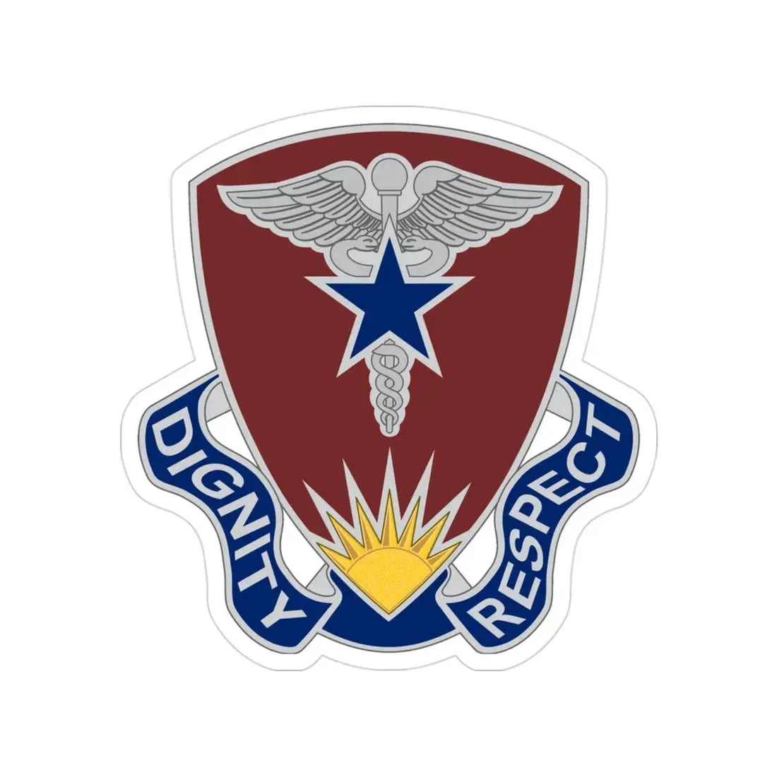 Regional Health Command Europe (U.S. Army) Transparent STICKER Die-Cut Vinyl Decal 3 Inch - The Sticker Space