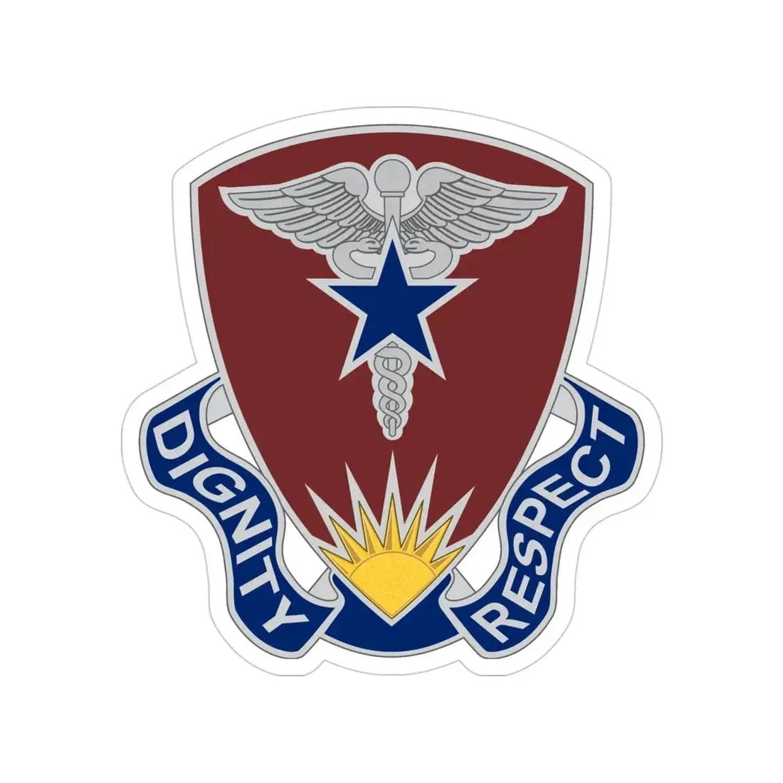 Regional Health Command Europe (U.S. Army) Transparent STICKER Die-Cut Vinyl Decal 4 Inch - The Sticker Space
