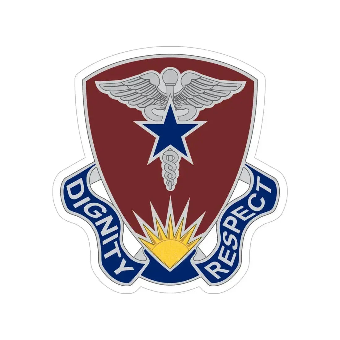 Regional Health Command Europe (U.S. Army) Transparent STICKER Die-Cut Vinyl Decal 6 Inch - The Sticker Space