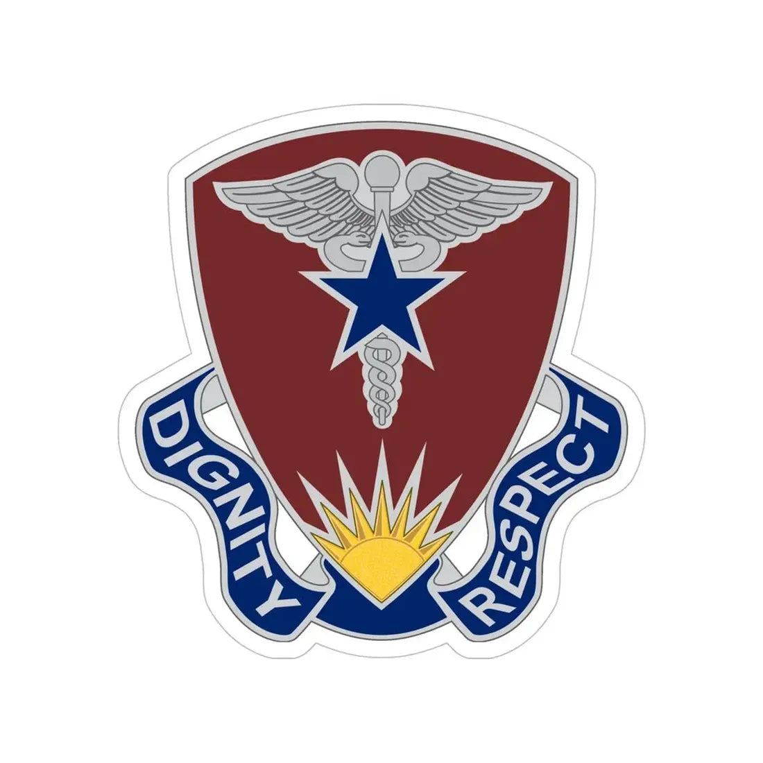Regional Health Command Europe (U.S. Army) Transparent STICKER Die-Cut Vinyl Decal 6 Inch - The Sticker Space