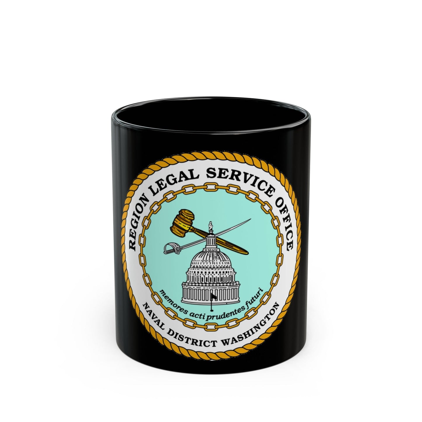 Regional Legal Service Offices (U.S. Navy) Black Coffee Mug-11oz-The Sticker Space