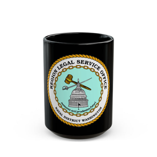 Regional Legal Service Offices (U.S. Navy) Black Coffee Mug-15oz-The Sticker Space