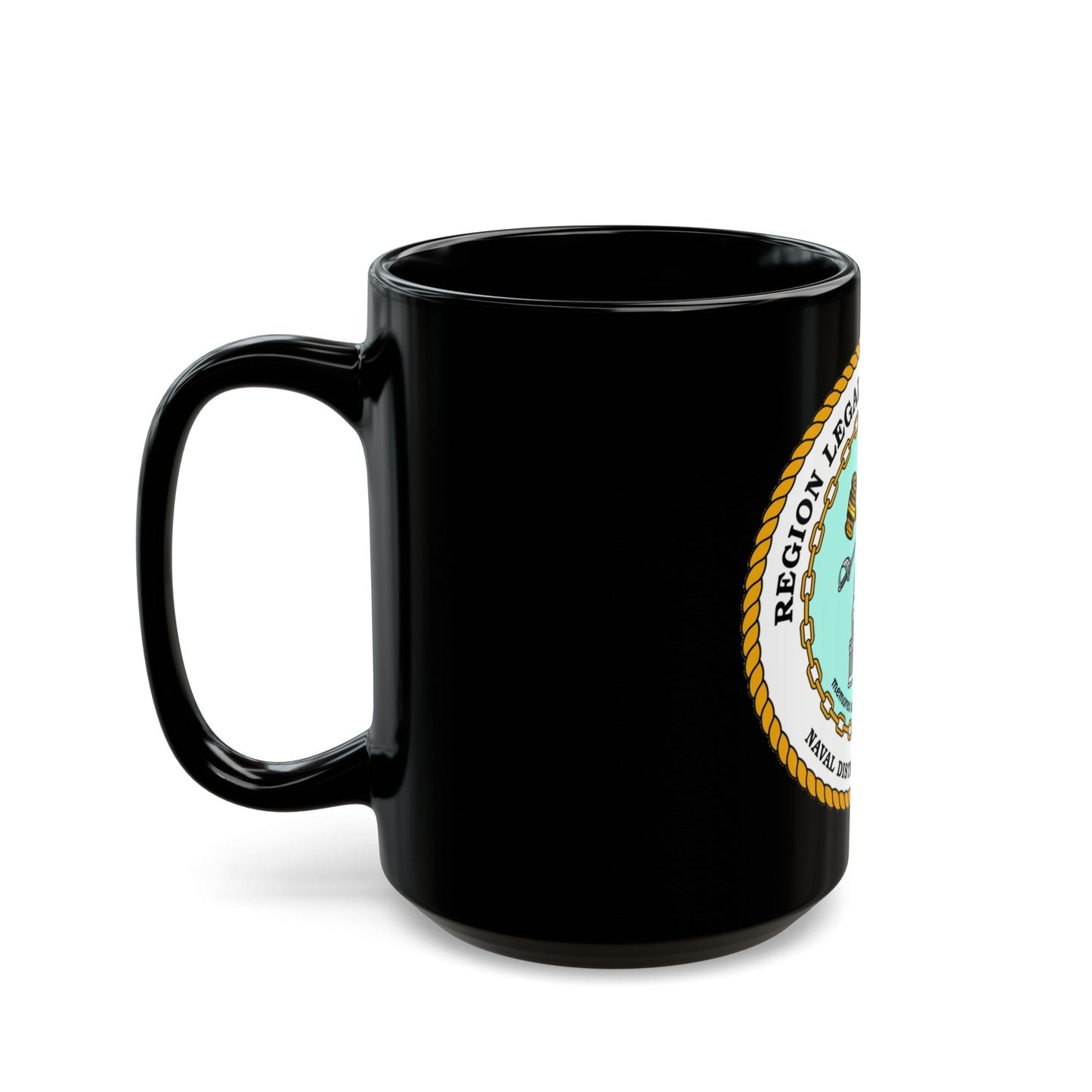 Regional Legal Service Offices (U.S. Navy) Black Coffee Mug-The Sticker Space