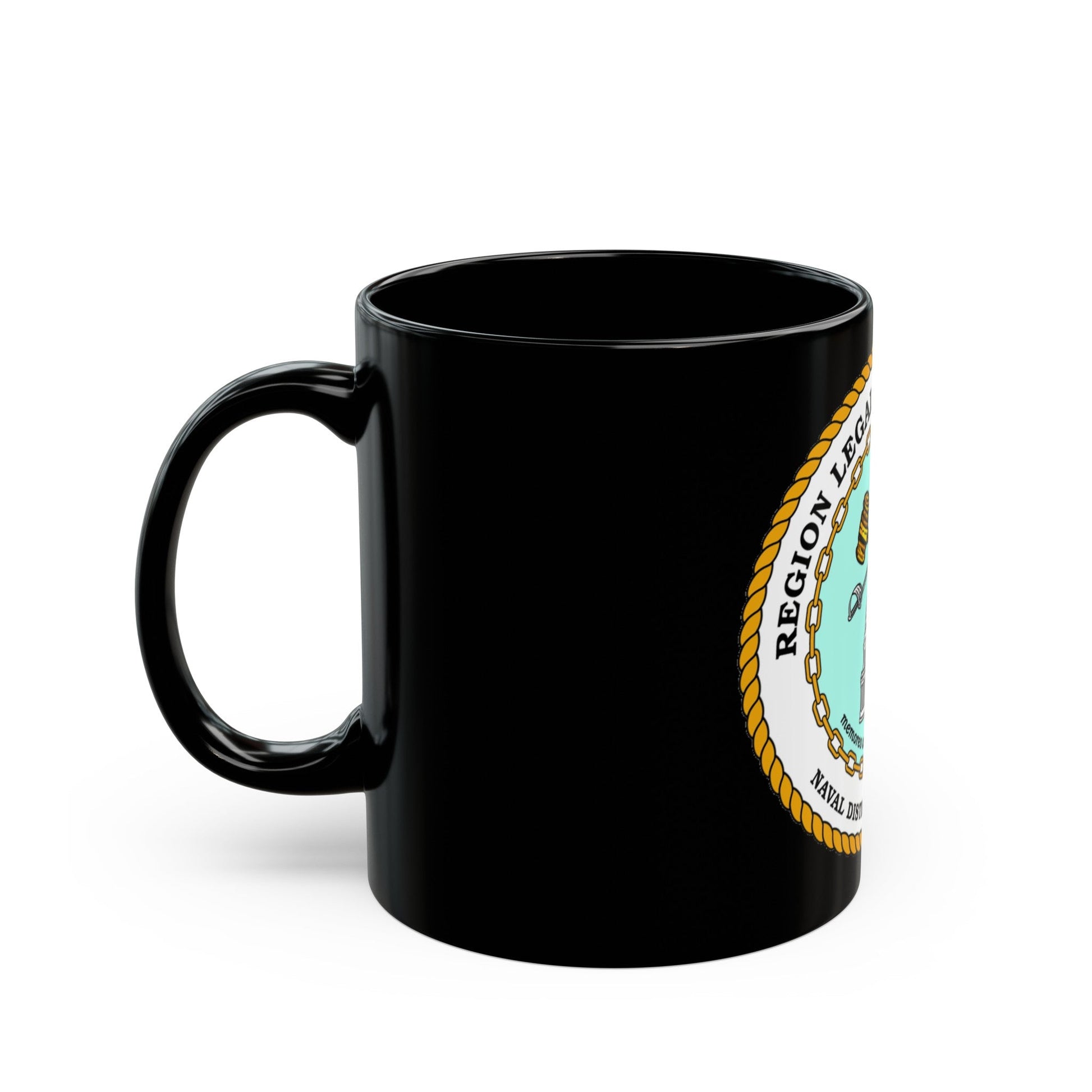 Regional Legal Service Offices (U.S. Navy) Black Coffee Mug-The Sticker Space