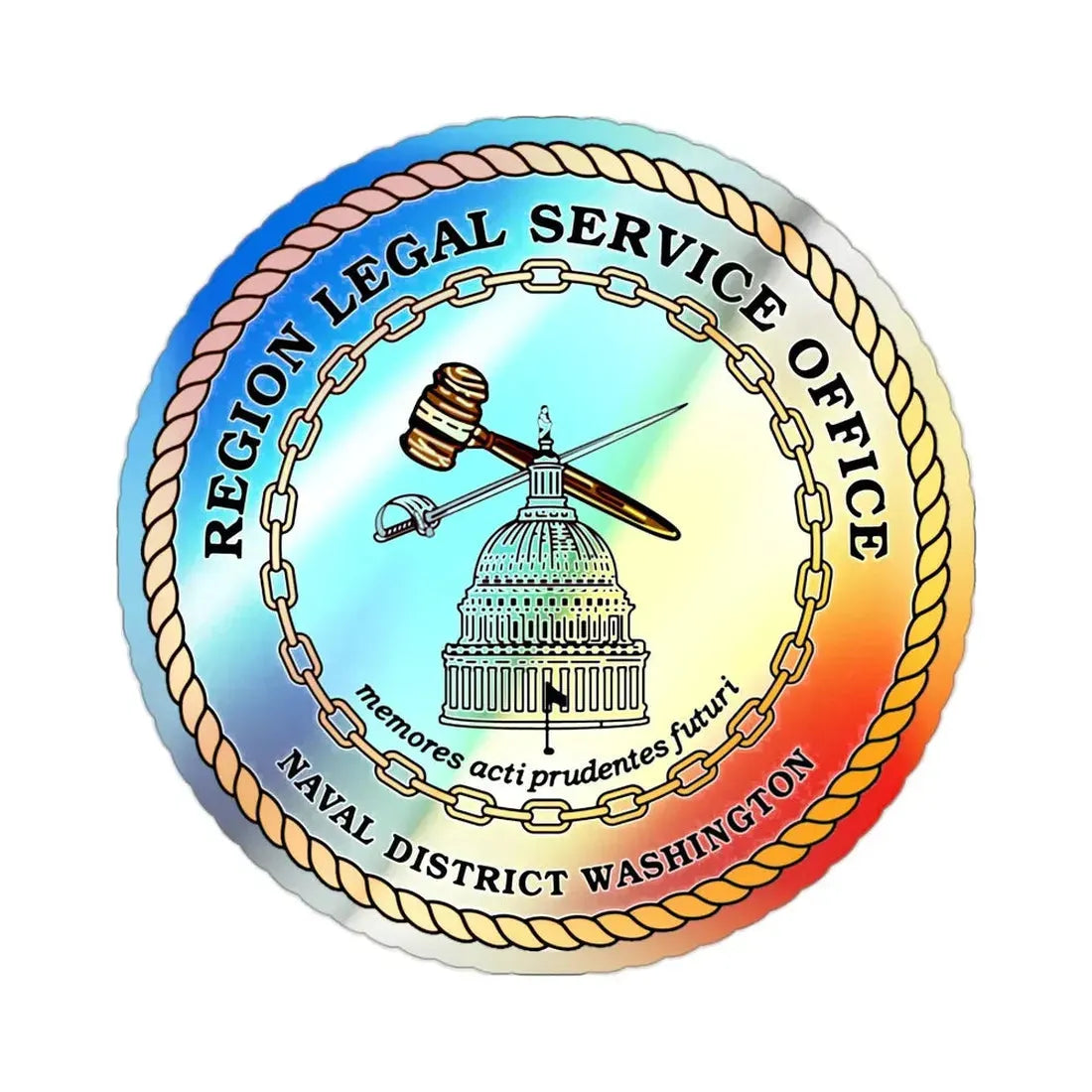 Regional Legal Service Offices (U.S. Navy) Holographic STICKER Die-Cut Vinyl Decal - The Sticker Space