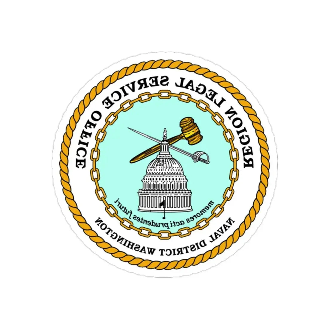 Regional Legal Service Offices (U.S. Navy) REVERSE PRINT Transparent Die-Cut STICKER - The Sticker Space