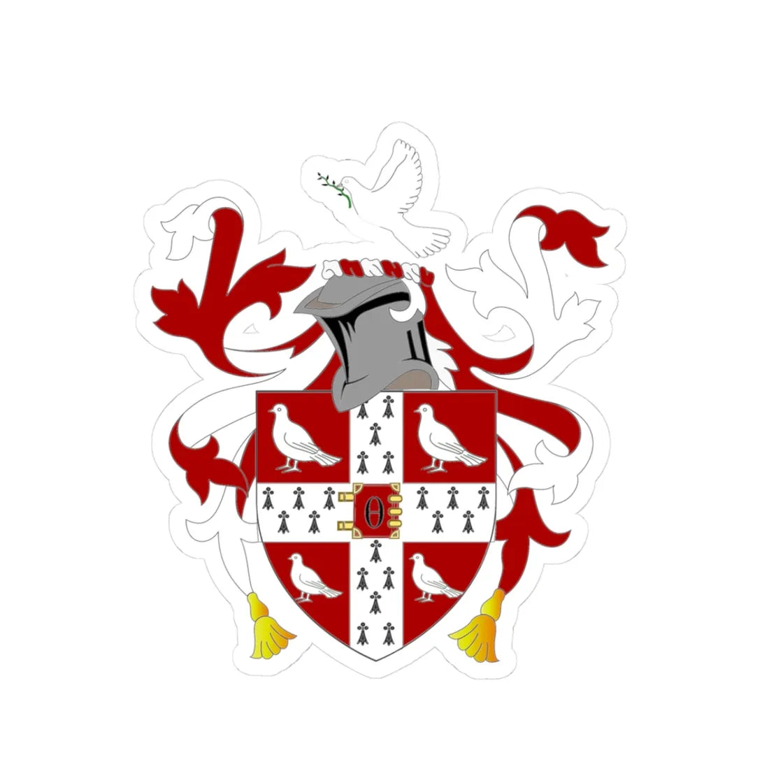 Regius Professor Divinity Cantab (England) (Coat of Arms) STICKER Vinyl Kiss-Cut Decal - The Sticker Space