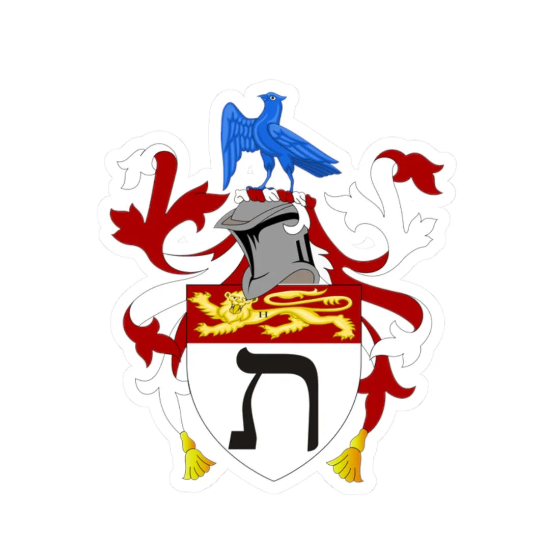 Regius Professor Hebrew Cantab (England) (Coat of Arms) STICKER Vinyl Kiss-Cut Decal 2 Inch White - The Sticker Space