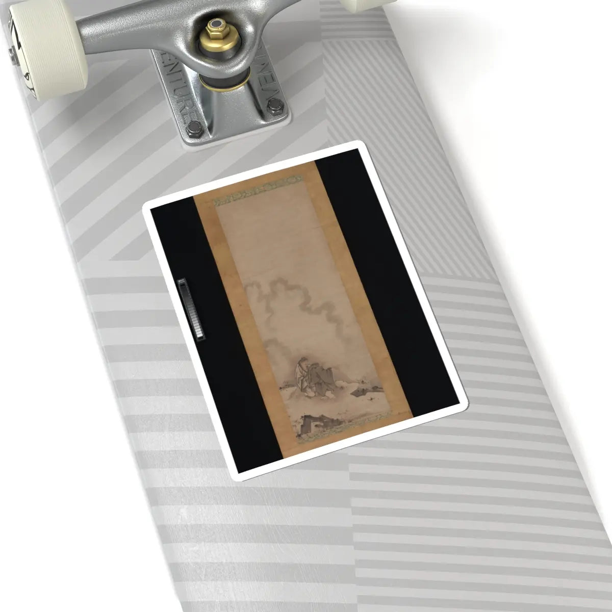 Reisai - Fenggan, Hanshan, and Shide - first half of the 15th century v2 - STICKER Vinyl Kiss-Cut Decal