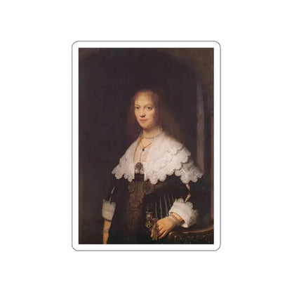 REMBRANDT Harmenszoon van RIJN - MariaTrip (Artwork) STICKER Vinyl Die-Cut Decal White Die-Cut 2 Inch - The Sticker Space