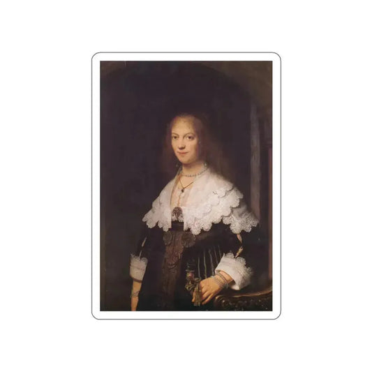 REMBRANDT Harmenszoon van RIJN - MariaTrip (Artwork) STICKER Vinyl Die-Cut Decal White Die-Cut 2 Inch - The Sticker Space