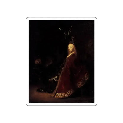 REMBRANDT Harmenszoon van RIJN - Minerva (Artwork) STICKER Vinyl Die-Cut Decal White Die-Cut 6 Inch - The Sticker Space
