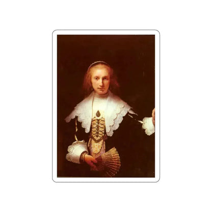 REMBRANDT Harmenszoon van RIJN - RijnVanAgathaBas (Artwork) STICKER Vinyl Die-Cut Decal White Die-Cut 2 Inch - The Sticker Space