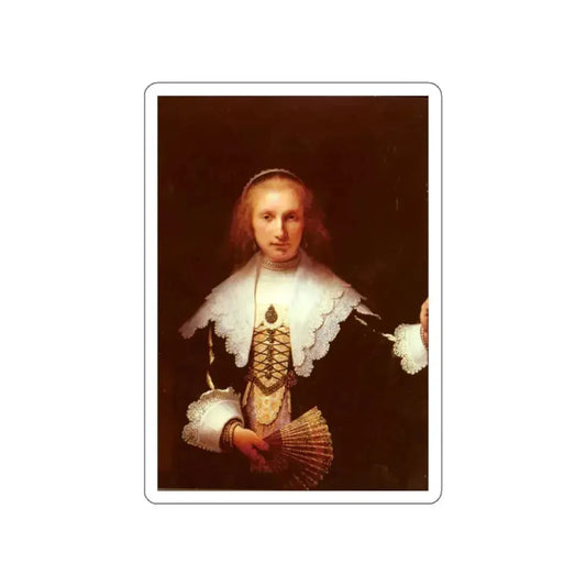 REMBRANDT Harmenszoon van RIJN - RijnVanAgathaBas (Artwork) STICKER Vinyl Die-Cut Decal White Die-Cut 2 Inch - The Sticker Space