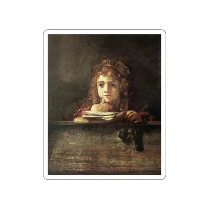REMBRANDT Harmenszoon van RIJN - Titus (Artwork) STICKER Vinyl Die-Cut Decal White Die-Cut 6 Inch - The Sticker Space