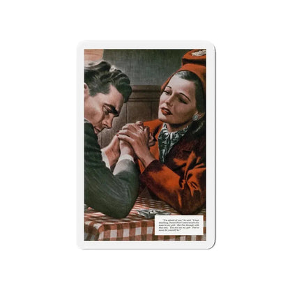 Remember, I Love You (1), Redbook, April 1947 (Magazine Illustration) Refrigerator Magnet - The Sticker Space