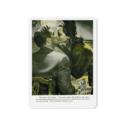 Remember, I Love You (2), Redbook, April 1947 (Magazine Illustration) Refrigerator Magnet - The Sticker Space