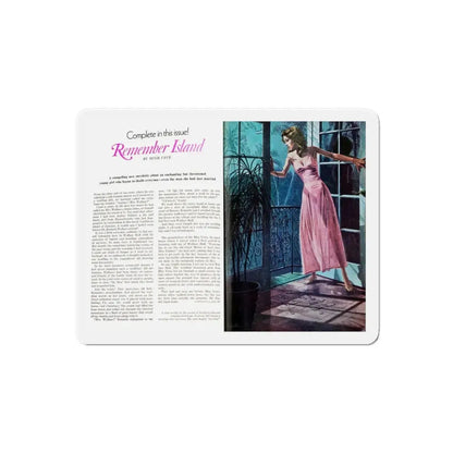 Remember Island, Good Housekeeping magazine, August 1974 (Magazine Illustration) Refrigerator Magnet - The Sticker Space