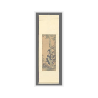 Ren Xiong - Woman in a garden - mid-19th century v2 - STICKER Vinyl Kiss-Cut Decal