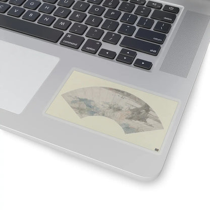 Ren Xun - Zhou Dunyi admiring lotus flowers - late 19th century - STICKER Vinyl Kiss-Cut Decal